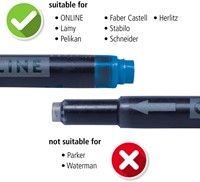 Inktpatroon Online Kombi 5st nachtblauw 5 Stuk-2