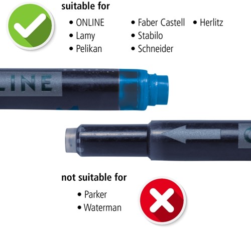 Inktpatroon Online Kombi 5st nachtblauw 5 Stuk-2