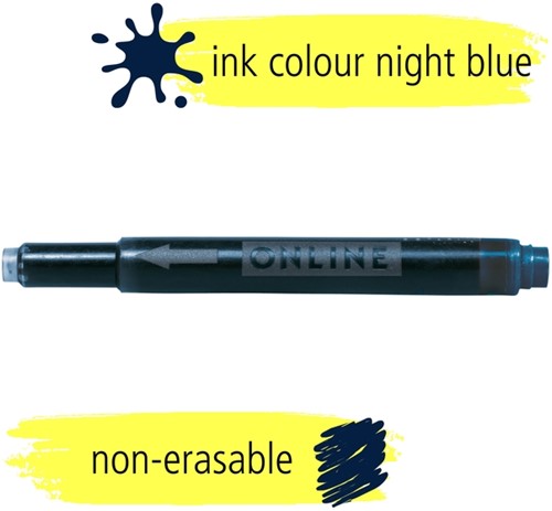 Inktpatroon Online Kombi 5st nachtblauw 5 Stuk-3