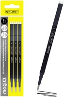 Gelschrijvervulling Online Magixx 0.7mm 3st zwart 3 Stuk