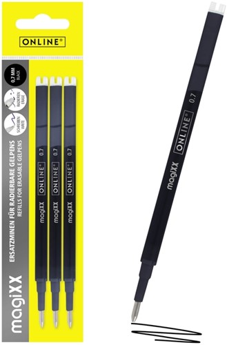 Gelschrijvervulling Online Magixx M 3st zwart 3 Stuk