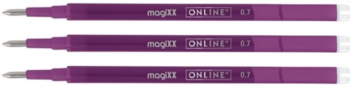 Gelschrijvervulling Online Magixx 0.7mm 3st violet 3 Stuk-2