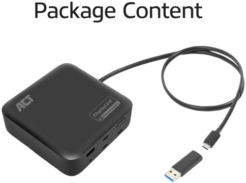 USB-C Docking Station HDMI monitoren displayLink 1 Stuk-3