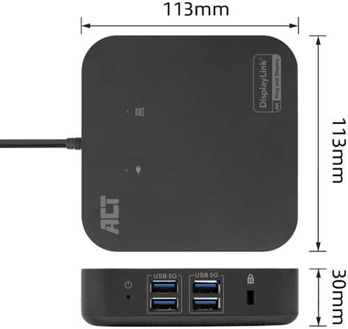 USB-C Docking Station HDMI monitoren displayLink 1 Stuk-1