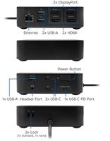 USB-C Docking Station HDMI monitoren displayLink 1 Stuk-2