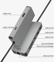 USB-C of USB-A Docking Station 2 HDMI DisplayLink 1 Stuk-3