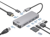 USB-C of USB-A Docking Station 2 HDMI DisplayLink 1 Stuk-1