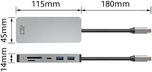 USB-C of USB-A Docking Station 2 HDMI DisplayLink 1 Stuk-2