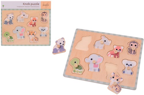 Jouéco The Wildies Family knopjespuzzel 1 Stuk