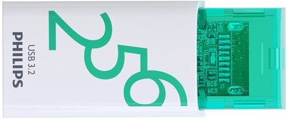 Philips USB 256GB USB-C Click Spring Green 1 Stuk-1