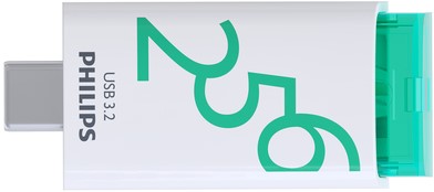 Philips USB 256GB USB-C Click Spring Green 1 Stuk-2