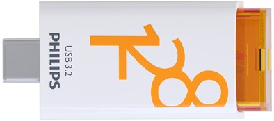 Philips USB 128GB USB-C Click Sunrise Orange 1 Stuk-1
