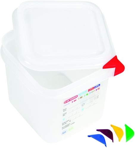 Voedseldoos Araven GN 1/6 met deksel 2600 ml 4 Stuk-2