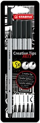 Creative Tips STABILO Arty ass tips 5st zwart 5 Stuk