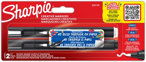Creatieve marker Sharpie  2st assorti 2 Stuk
