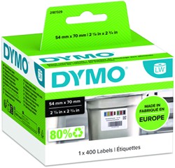 Etiket Dymo LabelWriter voedsel 54x70mm 1st wit 400 Stuk