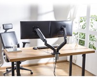 Monitorarm office met gasveer 2 schermen 1 Stuk-2