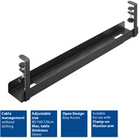 Verstelbare kabelgoot voor onder een bureau 1 Stuk-3