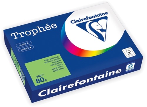 Kopieerpapier Trophee A4 80gr grasgroen 500 Vel
