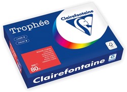 Kopieerpapier Trophee A4 80gr koraalrood 500 Vel