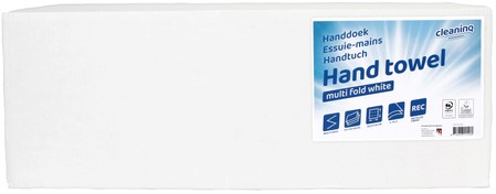 Handdoek Cleaninq 2laags 205x240mm 25x150vel wit 25 pak-3