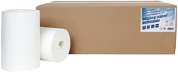 Poetspapier Cleaninq mini 1-laags 20cmx120m wit 12 Rol