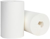 Poetspapier Cleaninq klein 1laags 12x120m wit 12 Rol-2