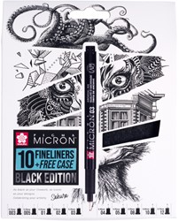 Fineliner Sakura Pigma Micron Black 10 stuks 10 Stuk