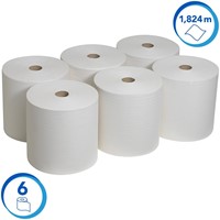 Handdoekrol Scott 1-laags 304m wit 6667 6 Rol-2