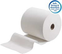 Handdoekrol Scott 1-laags 304m wit 6667 6 Rol-3