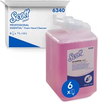 Handzeep Scott Essential foam roze 1000ml 6340 6 Fles