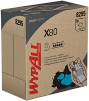 Poetsdoek WypAll X80 Powerclean 426x212mm blauw 80 Vel