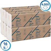 Handdoek Scott1-laags 230x235mm 16x250st wit 1804 16 pak-2