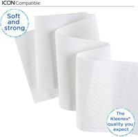 Toiletpapier Kleenex 3-laags 195vel wit 8459 72 Rol-3