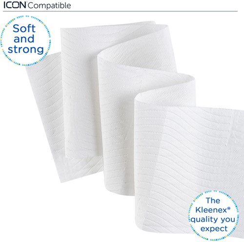 Toiletpapier Kleenex 3-laags 195vel wit 8459 72 Rol-3