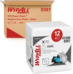 Poetsdoek WypAll X70 PowerClean 421x375mm 8387 12 pak