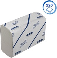 Handdoek Scott 2-laags 212x186mm 16x220st wit 6609 16 pak-3