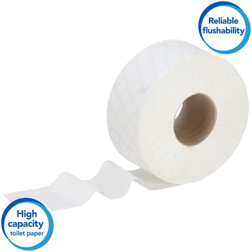 Toiletpapier Scott Essential jumbo 200m wit 8614 12 Rol-3