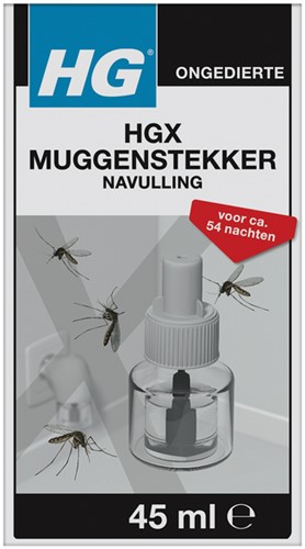 Muggenstekker HG HGX navulling 45ml 1 Stuk