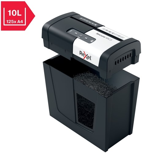 Papiervernietiger Rexel Secure MC3 P5 snippers 2x15mm-7