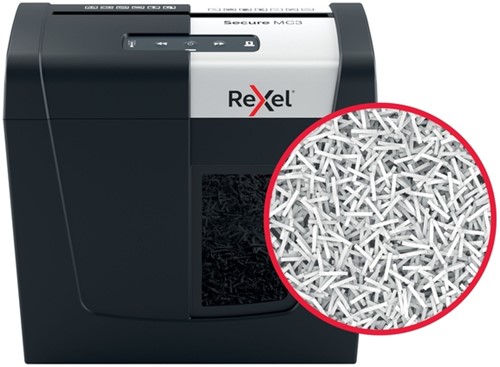 Papiervernietiger Rexel Secure MC3 P5 snippers 2x15mm-14