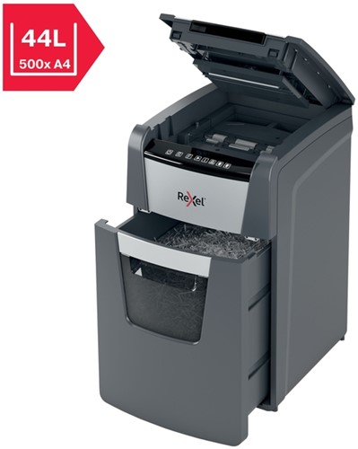 Papiervernietiger Rexel Optimum Auto+ 150M P5 snippers 2x15mm-7