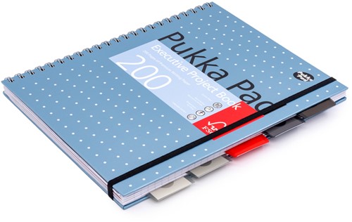 Projectboek Pukka Pad Metallic Executive A4 lijn 5-tabs 4-gaats 200 pagina's 80gr assorti-2