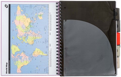 Projectboek Pukka Pad Metallic Executive A4 lijn 5-tabs 4-gaats 200 pagina's 80gr assorti-1