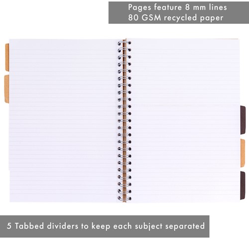 Projectboek Pukka Kraft A4 lijn 200 pagina's 80gr 1 Stuk-4
