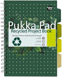 Projectboek Pukka Recy B5 lijn 200pag 80gr gn 1 Stuk