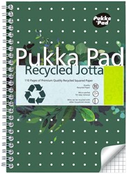 Notitieboek Pukka Jotta A5 rt 5x5 110pag 80gr gn 1 Stuk