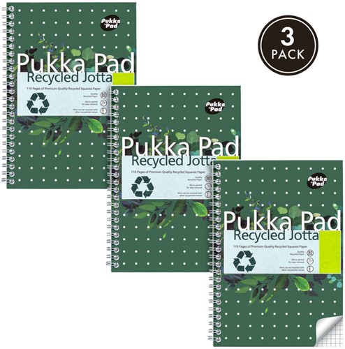 Notitieboek Pukka Jotta A5 rt 5x5 110pag 80gr gn 1 Stuk-4