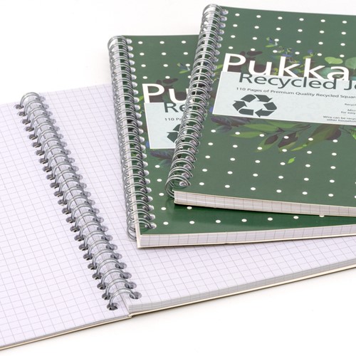 Notitieboek Pukka Jotta A5 rt 5x5 110pag 80gr gn 1 Stuk-3