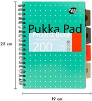 Projectboek Pukka Metallic B5 lijn 200pag 80gr gn 1 Stuk-3